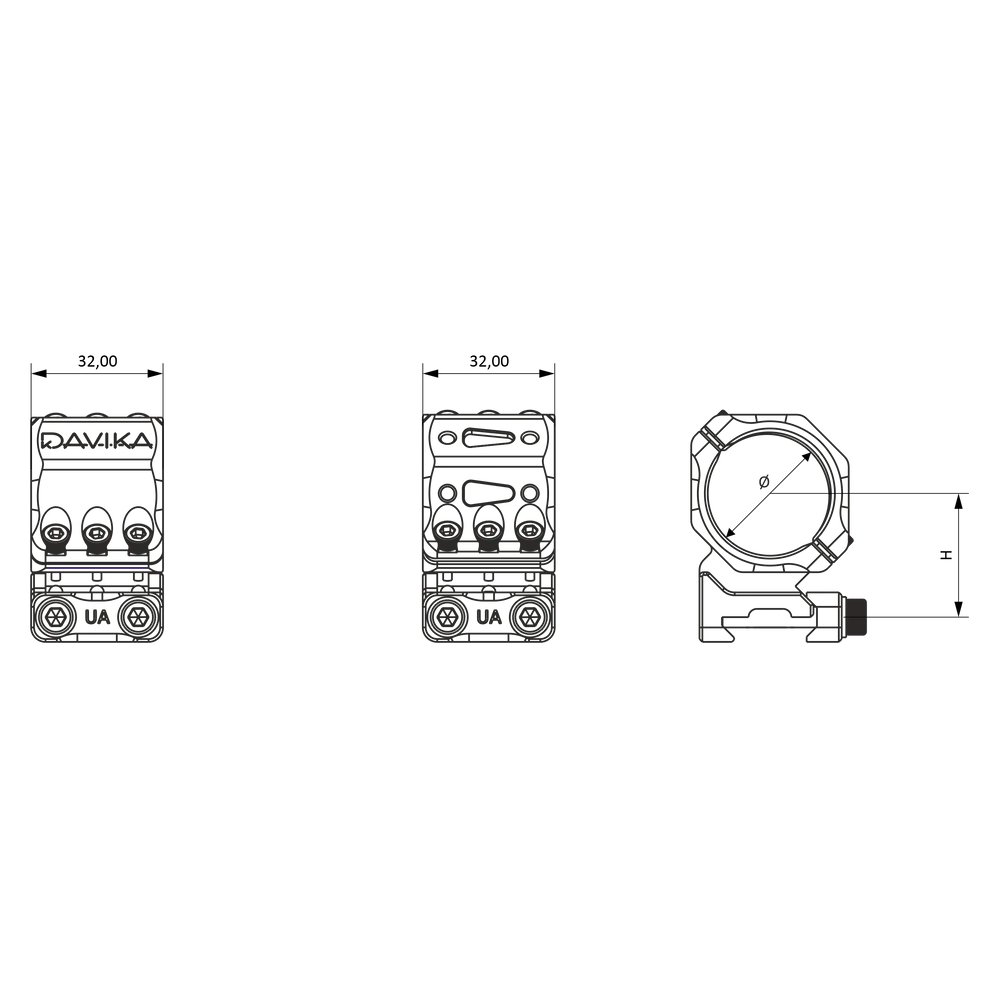 30 mm távcsőgyűrűk | Picatinny sín