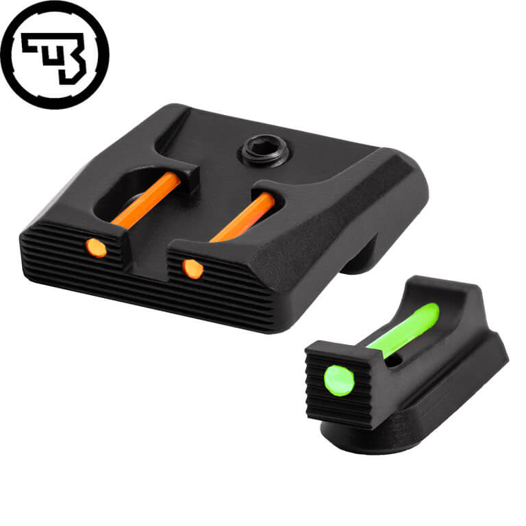 CZ P-07, CZ P-09 fix irányzékok szett száloptikával | típus B
