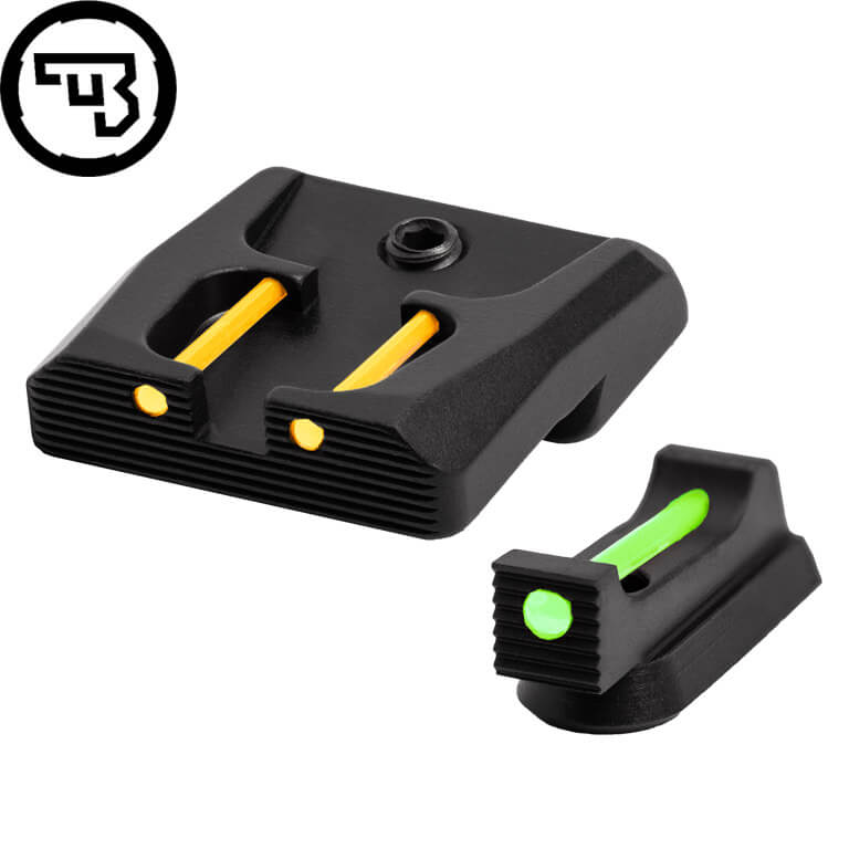 CZ P-07, CZ P-09 fix irányzékok szett száloptikával | típus B