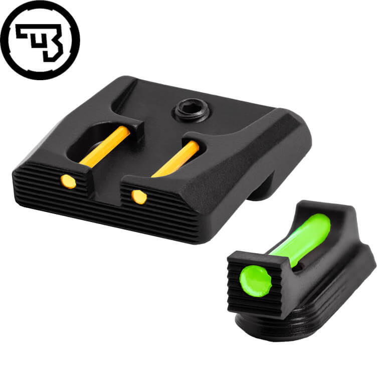 CZ P-07, CZ P-09 fix irányzékok szett száloptikával | típus B