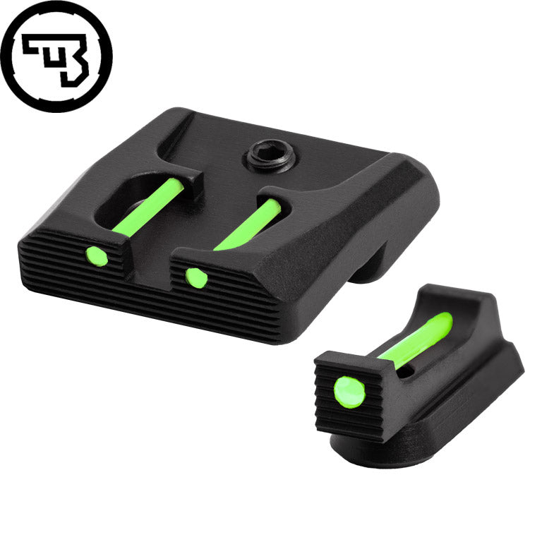 CZ P-07, CZ P-09 fix irányzékok szett száloptikával | típus B