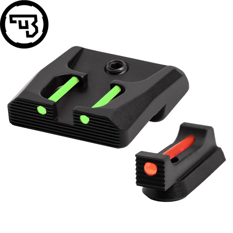 CZ P-07, CZ P-09 fix irányzékok szett száloptikával | típus B