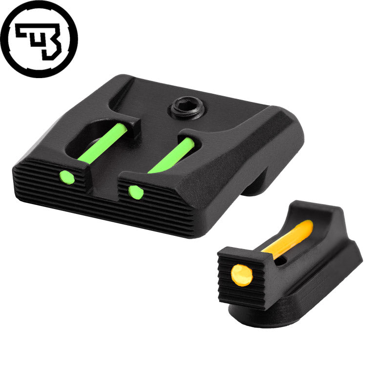 CZ P-07, CZ P-09 fix irányzékok szett száloptikával | típus B