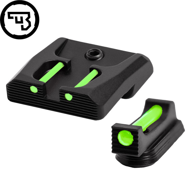CZ P-07, CZ P-09 fix irányzékok szett száloptikával | típus B