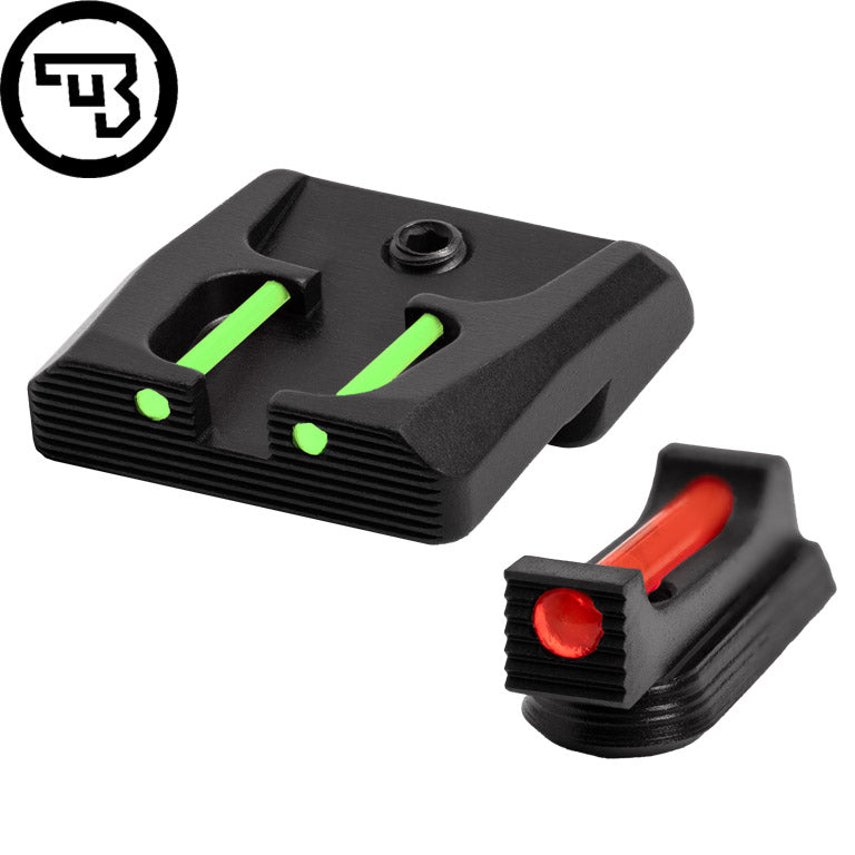CZ P-07, CZ P-09 fix irányzékok szett száloptikával | típus B