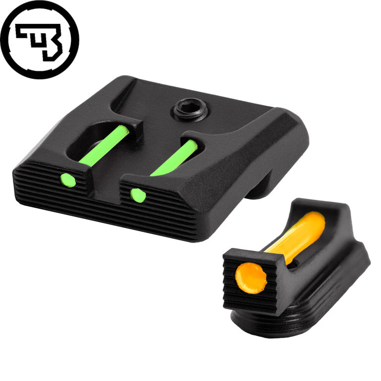 CZ P-07, CZ P-09 fix irányzékok szett száloptikával | típus B