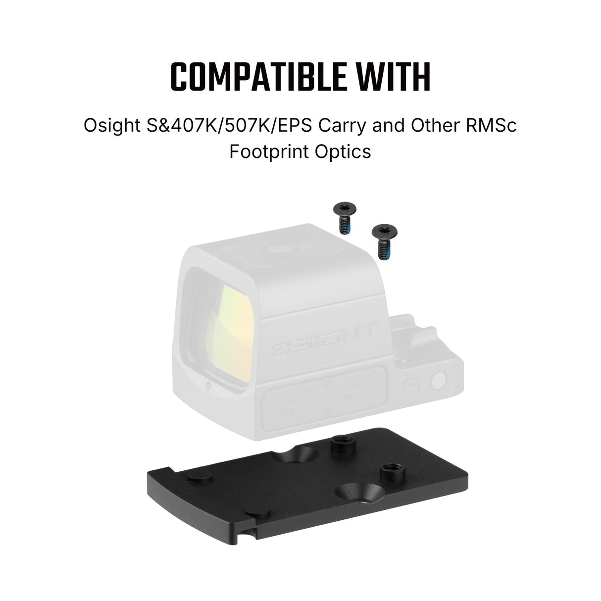 Footprint adapter | Trijicon RMR footprint-ről Shield RMSc & K-series footprintre