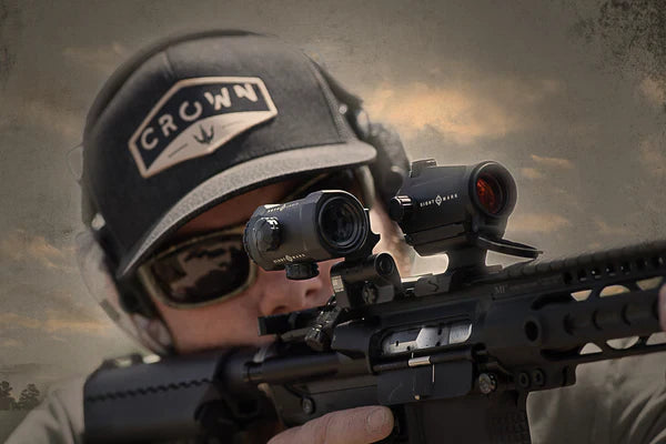 Sightmark XTM-3 3x nagyító LQD oldalra kihajtható szerelékkel