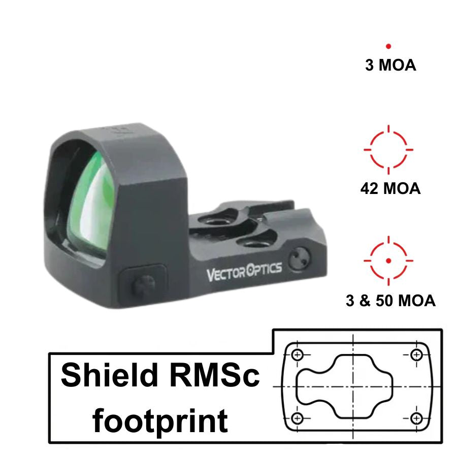 Vector Optics Frenzy-S 1x17x24 MOS Multi Reticle vöröspontos irányzék