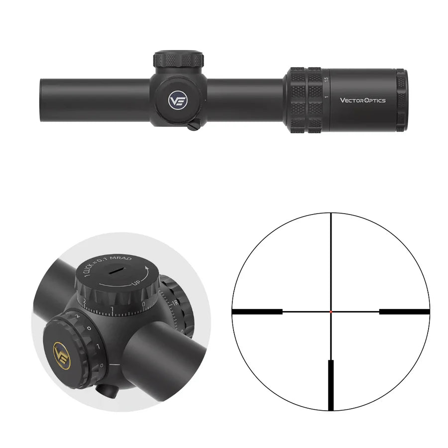 Vector Optics Grizzly 1-6x24i HD Fiber céltávcső