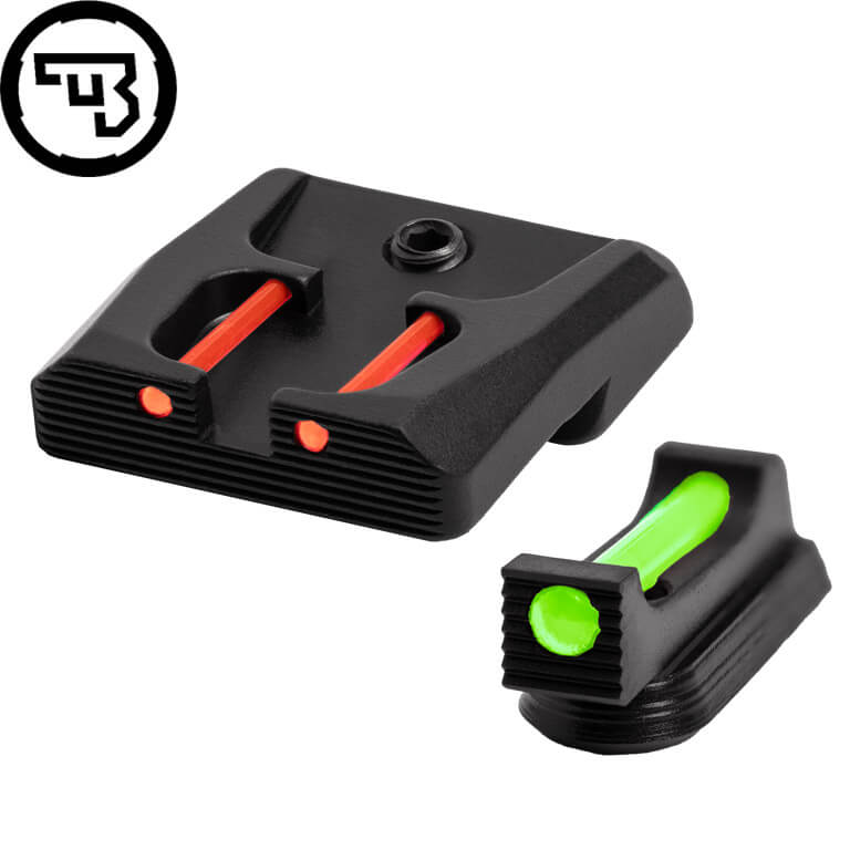 CZ P-07, CZ P-09 fix irányzékok szett száloptikával | típus B