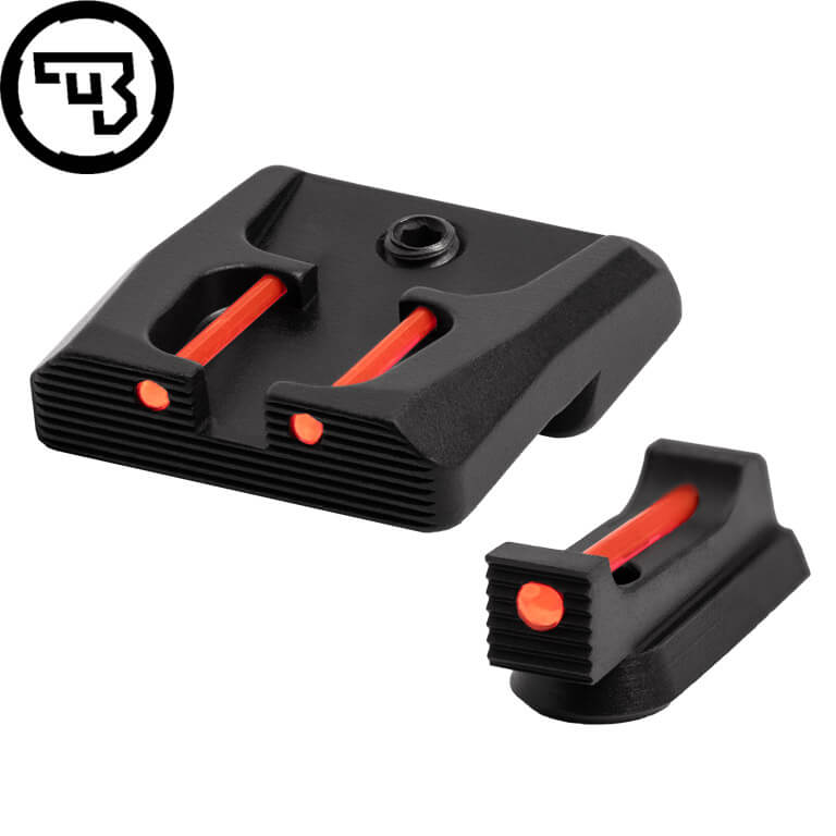 CZ P-07, CZ P-09 fix irányzékok szett száloptikával | típus B