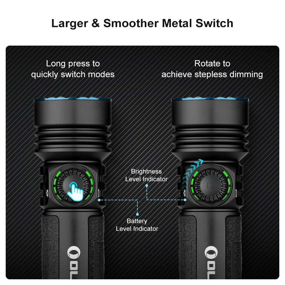 Olight Seeker 4 Pro | nagy teljesítményű lámpa | 4.600 lm