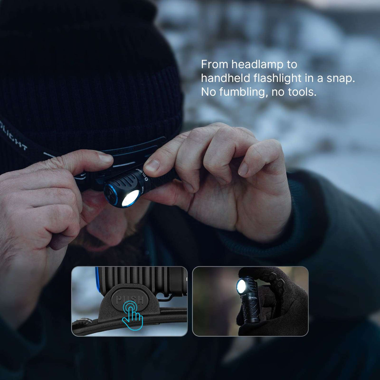 Olight Perun 3 Mini | újratölthető fejlámpa | 1.250 lm
