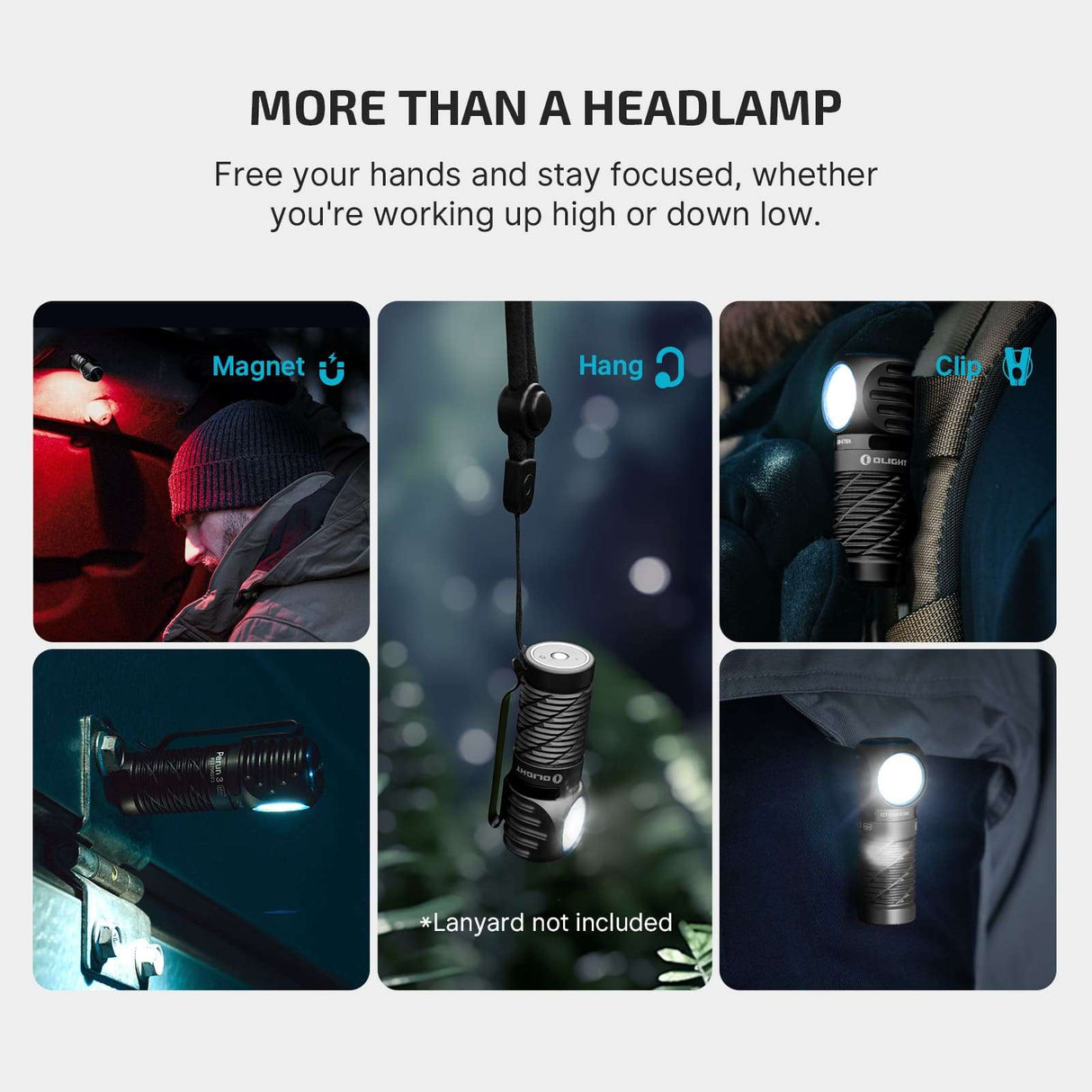 Olight Perun 3 Mini | újratölthető fejlámpa | 1.250 lm