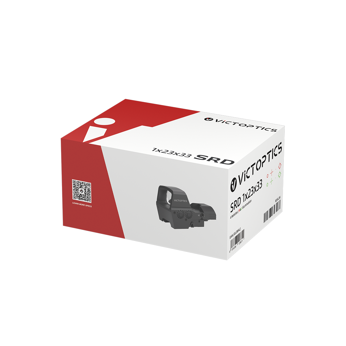 VictOptics SRD 1x23x33 négyféle szálkeresztes vöröspontos irányzék