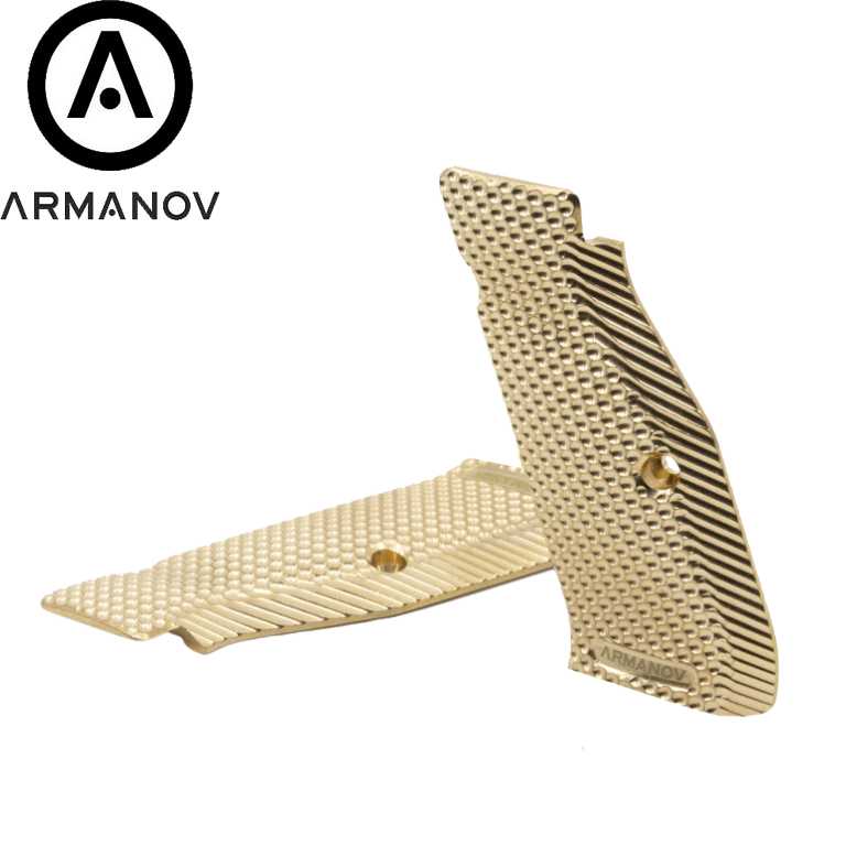 CZ 75B & SP-01, CZ TS 2, CZ Shadow 2 short brass ergo Armanov grips