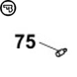 CZ Bren 2 szánakasztó rugó tű | alkatrész #75
