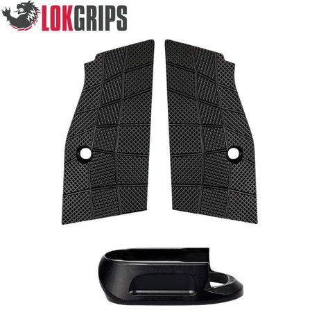 CZ Shadow 2 Compact & Carry rövid alu markolatpanelek & alu magwell | Gridlok_fekete