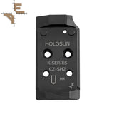 CZ Shadow 2 Optics Ready adapterlemez | Holosun K-series footprint Evo Arms