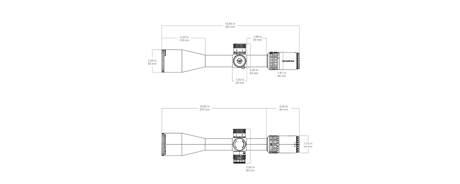 Vector Optics Orion Pro Max 6-24x50 MIL HD FFP távcső