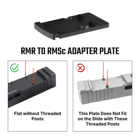 Footprint adapter | Trijicon RMR-ről Shield RMSc & K-series footprintre