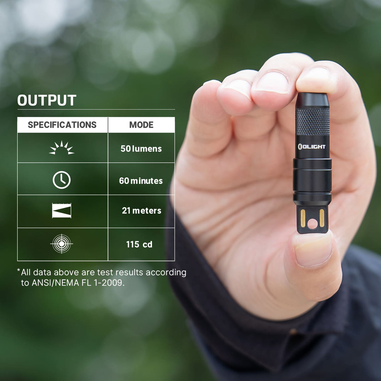 Olight imini 2 | mini újratölthető kulcstartó lámpa | 50 lm