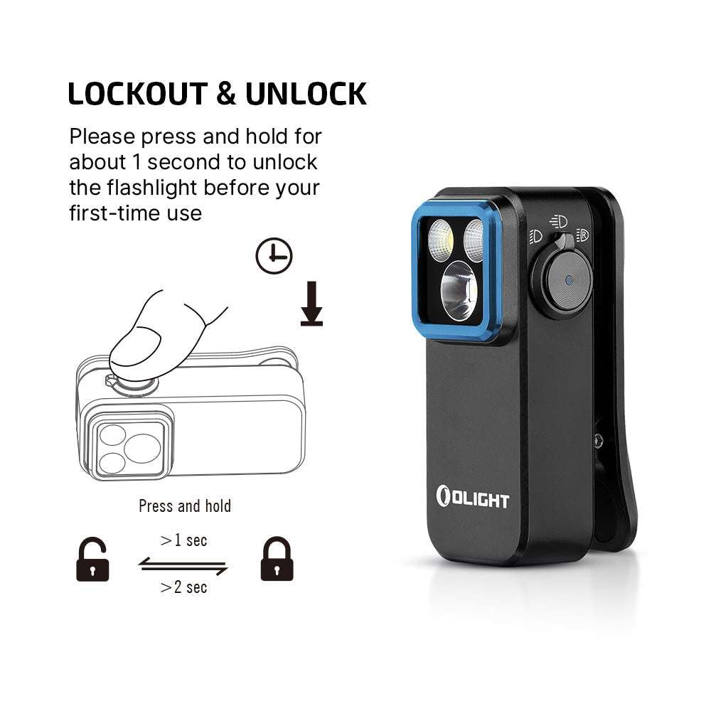 Olight Oclip Pro | többfunkciós csíptethető lámpa | 500 lm