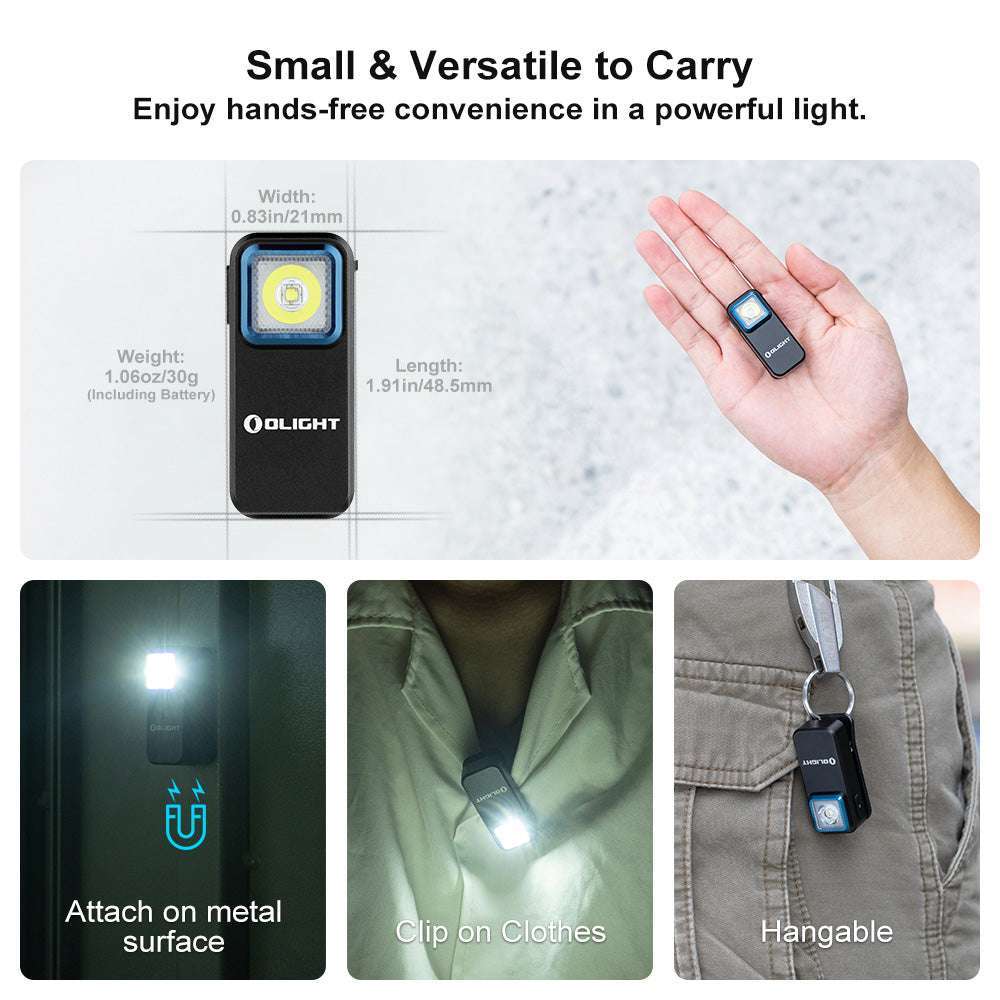 Olight Oclip | újratölthető EDC csíptethető lámpa | 300 lm