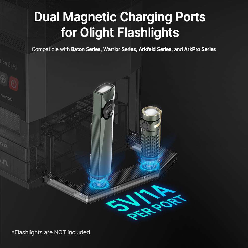 Olight Ostation 2 Pro | intelligens AA/AAA akkumulátortöltő | 3 az 1-ben