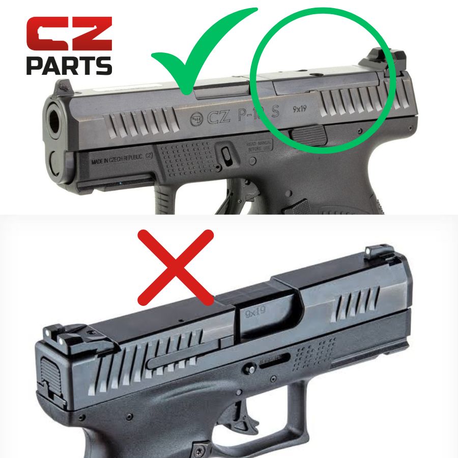 CZ P-10 Optics Ready adapterlemez | Shield RMSc footprint 